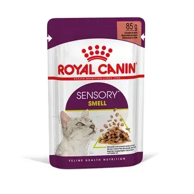 Set 12 buc x 85 gr Hrana umeda pentru pisici Royal Canin Sensory Smell Gravy