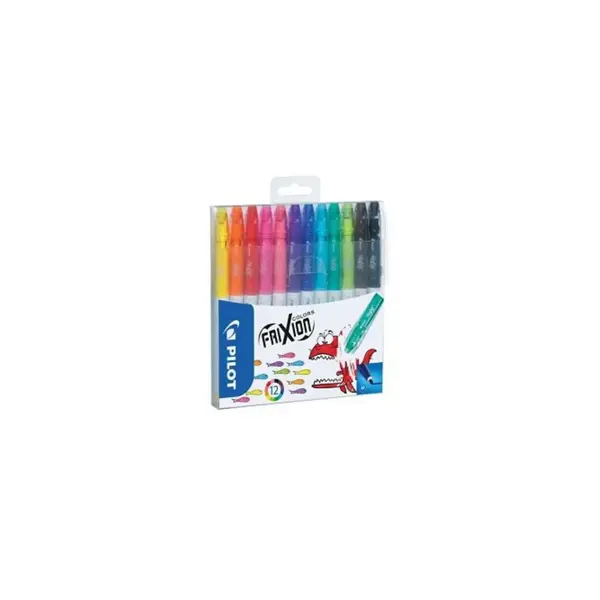 Set 12 carioci Pilot Frixion Colors 2.5 mm varf rotund diverse culori Set 12 carioci Pilot Frixion Colors 2.5 mm varf rotund diverse culori