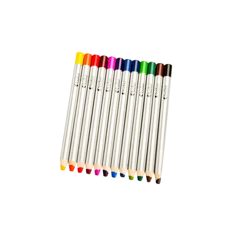 Set 12 creioane colorate cu varf gros de 8 mm pentru incepatori