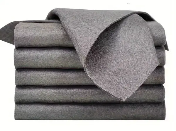 Set 12 lavete microfibra ultra absorbante gri ecologice reutilizabile
