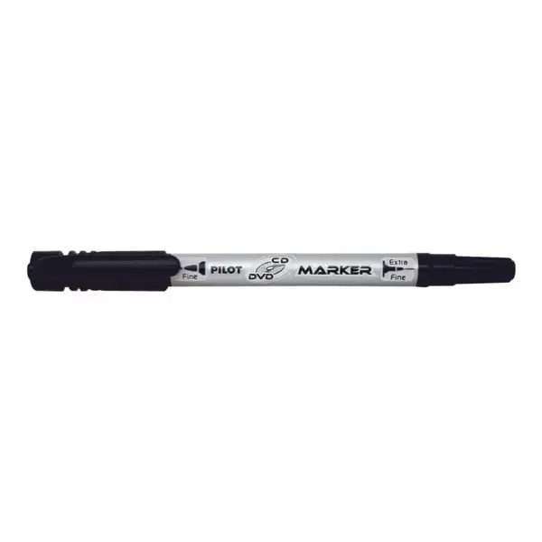 Set 12 markere permanente Pilot Twin diverse culori 0.7 mm varf rotund pentru CD/DVD Set 12 markere permanente Pilot Twin diverse culori 0.7 mm varf rotund pentru CD/DVD negru