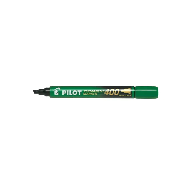 Set 12 markere Pilot Permanent P400 diverse culori 4 mm varf tesit Set 12 markere Pilot Permanent P400 diverse culori 4 mm varf tesit verde