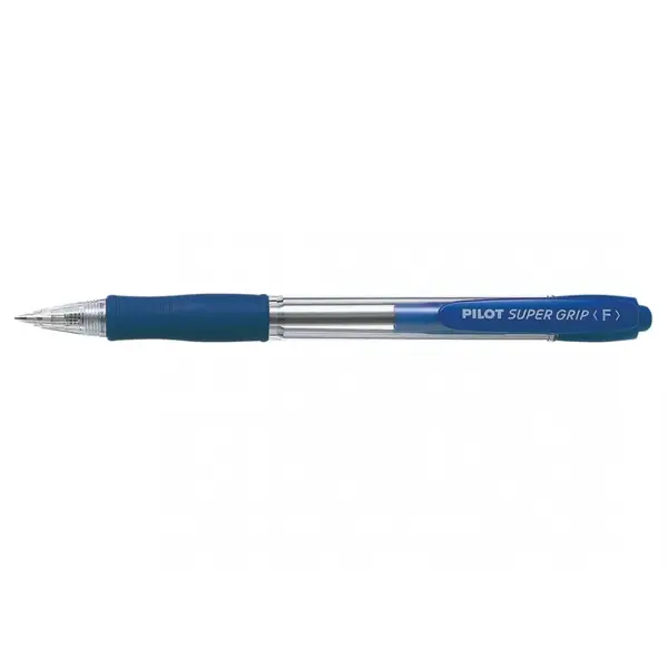 Set 12 pixuri cu bila Pilot Super Grip diverse culori 0.7 mm cu click Set 12 pixuri cu bila Pilot Super Grip diverse culori 0.7 mm cu click albastru