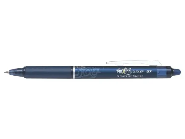 Set 12 rollere cu cerneala Pilot Frixion Clicker diverse culori 0.7 mm Set 12 rollere cu cerneala Pilot Frixion Clicker diverse culori 0.7 mm bleumarin