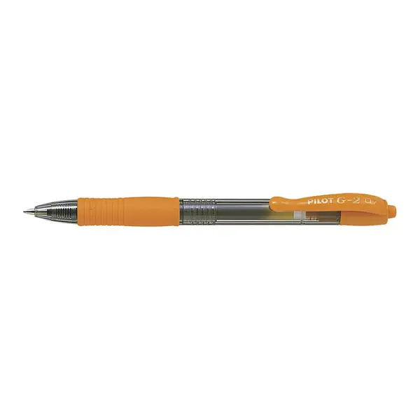 Set 12 rollere cu gel Pilot G-2 Pilot diverse culori 0.7 mm cu click Set 12 rollere cu gel Pilot G-2 Pilot diverse culori 0.7 mm cu click portocaliu