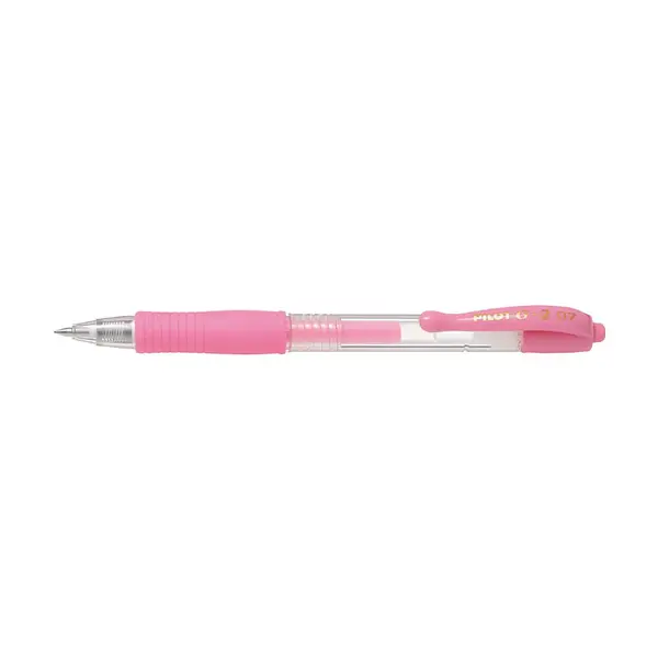 Set 12 rollere cu gel Pilot Pastel G-2 diverse culori 0.7 mm cu click Set 12 rollere cu gel Pilot Pastel G-2 diverse culori 0.7 mm cu click roz