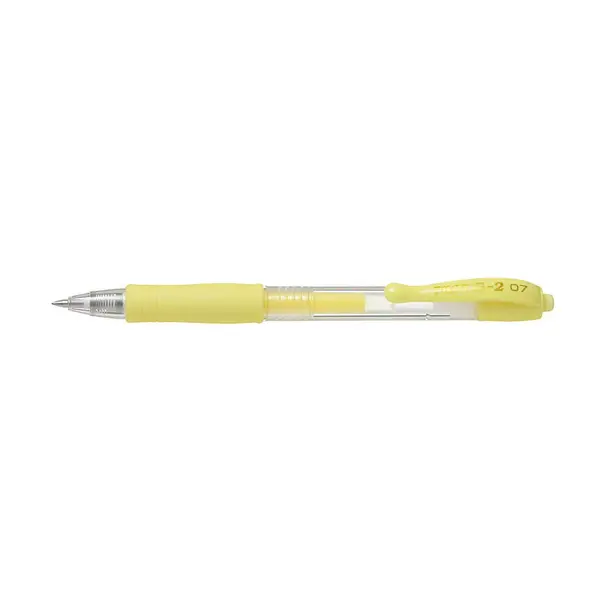 Set 12 rollere cu gel Pilot Pastel G-2 diverse culori 0.7 mm cu click Set 12 rollere cu gel Pilot Pastel G-2 diverse culori 0.7 mm cu click galben