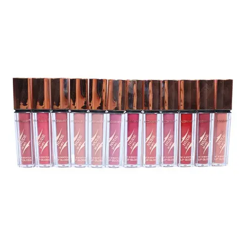 Set 12 Rujuri Lichide Mate cu efect de marire, Mary Matte, Fashion Nude Waterproof, Rezistente