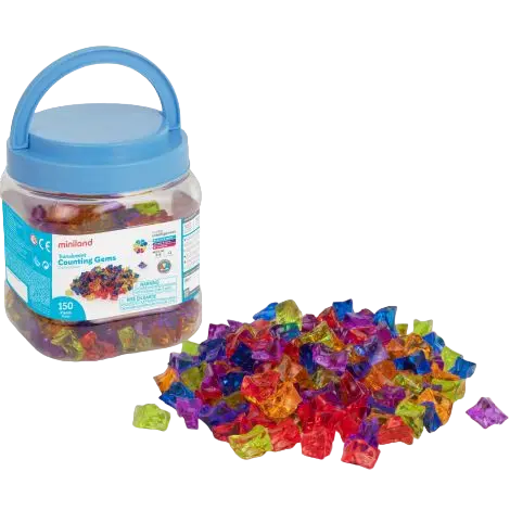 Set 150 piese translucide pentru numarare si sortare