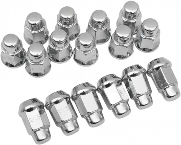 Set 16 suruburi roata, 12mm x 1.25 cu conicitate 60 grade, cap 17mm, culoare cromat, ITP