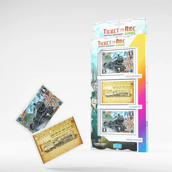 Set 168 folii protectie cartonase - Ticket to Ride Europe | Gamegenic