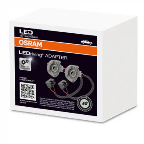 Set 2 adaptoare H7 Osram LED 64210DA09 pentru Ford, Renault