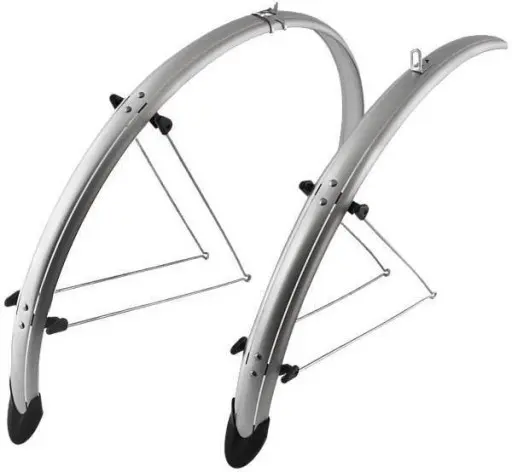Set 2 aparatori roti biciclete, Orion 26 58mm OR-type, culoare argintiu