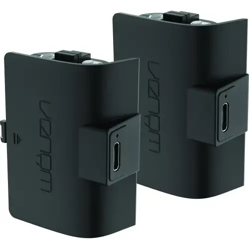Set 2 baterii Xbox Series S & X, cu cablu de incarcare, Venom VS2883, 1100mAh, negru