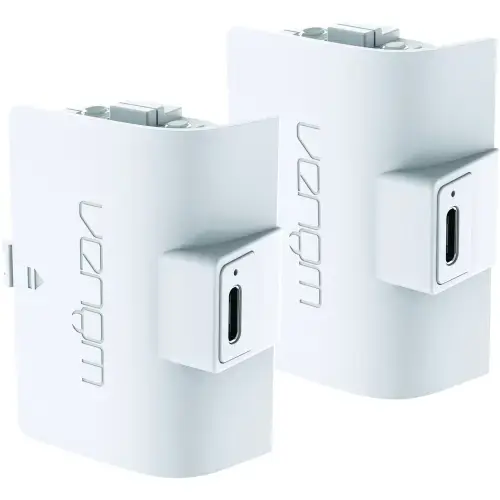 Set 2 baterii Xbox Series S&X, Venom VS2874, 1100 mAh, Alb