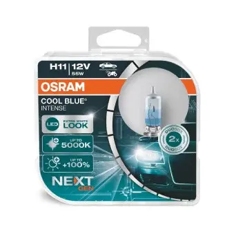 Set 2 Becuri 12V H11 55 W Cool Blue Intense Nextgen Osram