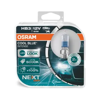 Set 2 Becuri 12V Hb3 60 W Cool Blue Intense Nextgen Osram