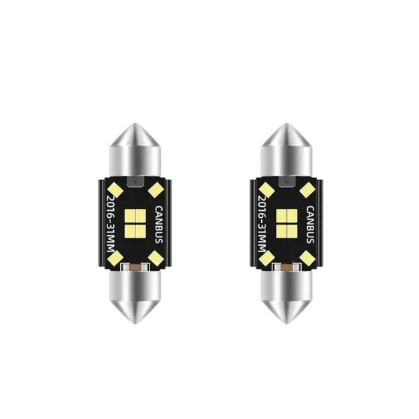 Set 2 Becuri Auto LED C5W Sofit BZRSH, 31 mm, 8 SMD, Canbus Fara Eroare de Bec Ars