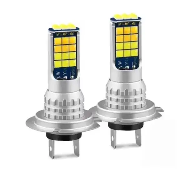 Set 2 Becuri Auto LED H7, Putere 80W, 4000 Lumeni, Lumina Alb Rece 6000K