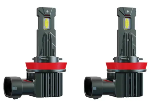 Set 2 becuri auto LED mini 9012 K13 model 3570 de 150W 19000 lumeni 6000k