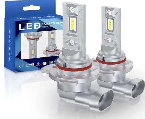 Set 2 becuri auto LED W HB3 (9005) de 120W cu 15000Lm 12V 6000K lumina alb rece