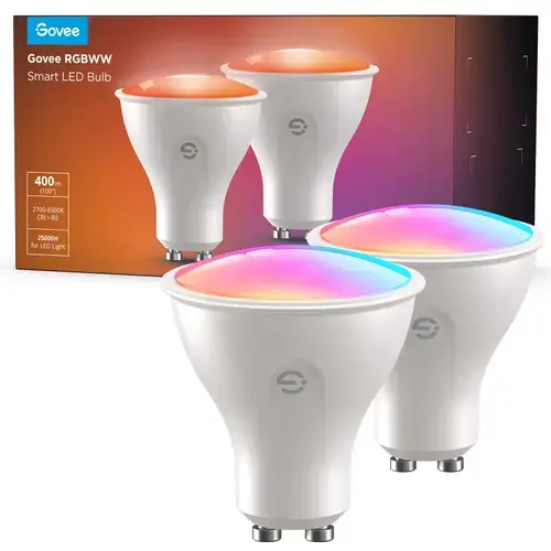 Set 2 becuri inteligente Govee RGBWW, 400 lm, Wi-Fi, Bluetooth