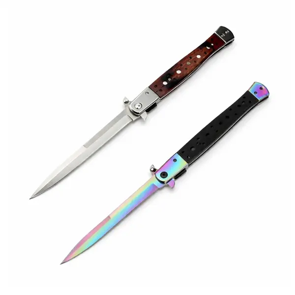 Set 2 Bricege tip Stiletto, multicolor maro, DEPOX , deschidere manuala, lungime 33 cm, lama metalica