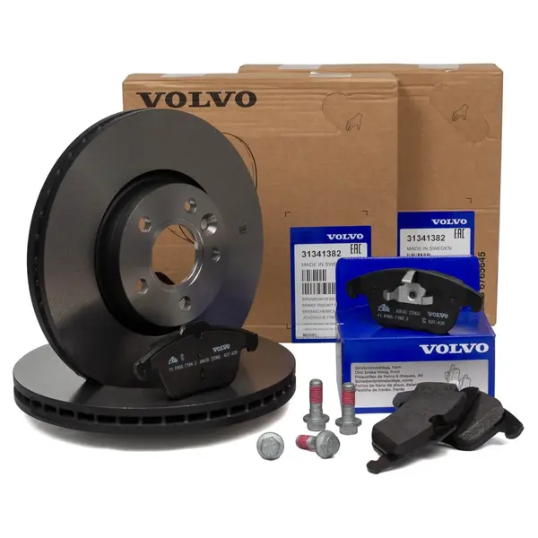 Set 2 Buc Discuri Frana + Set Placute Frana Fata Oe Volvo XC70 2 2007 31341382+30793941