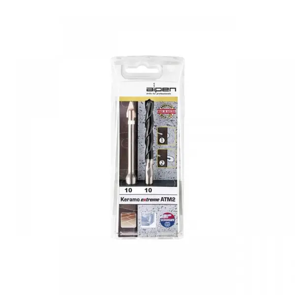 Set 2 burghie pentru ceramica + beton, 10mm, Alpen