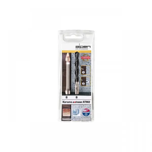 Set 2 burghie pentru ceramica+beton, 8mm, Alpen
