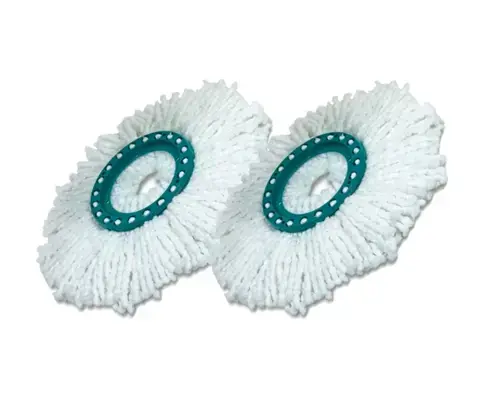 Set 2 capete de mop, Leifheit, Clean Twist, Microfibra, 35 cm