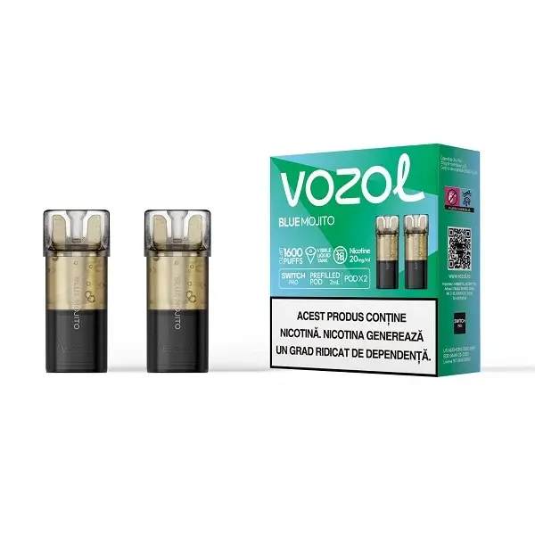 Set 2 cartuse Vozol Switch Pro 800 20mg - Blue Mojito