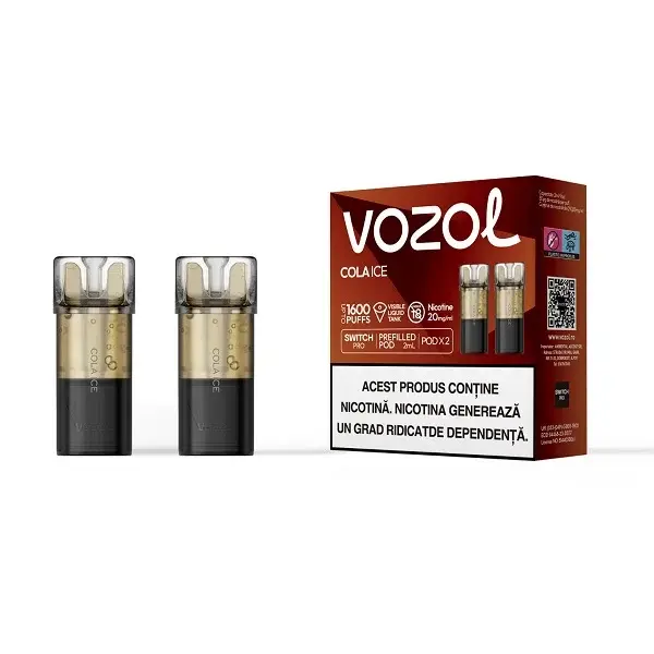 Set 2 cartuse Vozol Switch Pro 800 20mg - Cola Ice