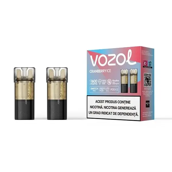 Set 2 cartuse Vozol Switch Pro 800 20mg - Cranberry ICE