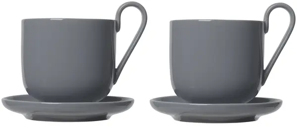 Set 2 cești de cafea Blomus - Ro, 290 ml, grafit