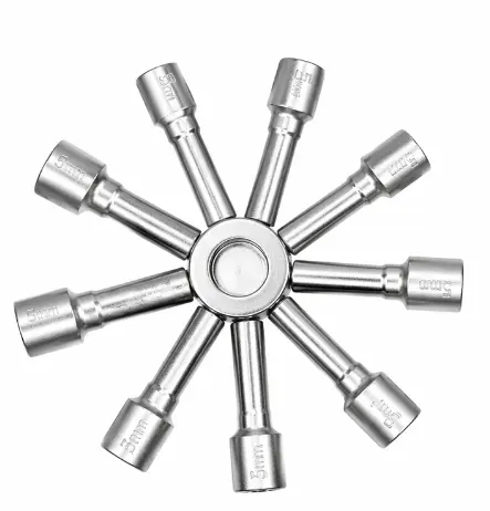 Set 2 Chei multifunctionale 9 capete tip stea de la 5 la 13 mm prindere magnetica