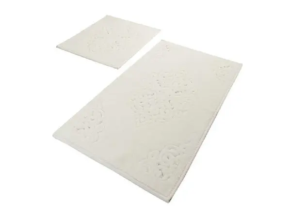Set 2 Covorase de Baie Ottoman Ekru (Bumbac 100%)
