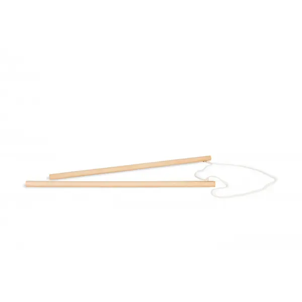 Set 2 dispozitive din lemn pentru baloane de sapun gigant, 45 cm