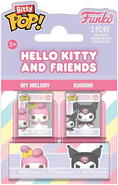 Set 2 figurine My Melody & Kuromi - Hello Kitty & Friends - Bitty Pop! - Funko | Funko