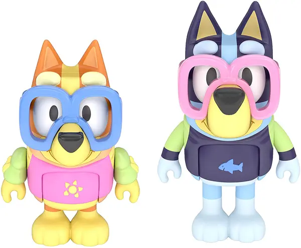 Set 2 figurine - Pool Time - Bluey and Bingo | Moose Toys