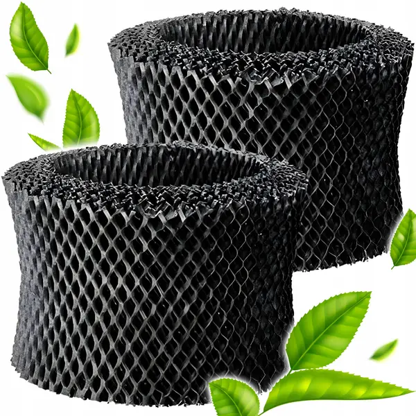 Set 2 filtre pentru umidificator, compatibile cu Philips HU4801 HU4803 HU4813 HU4814, NewEvo , Negru