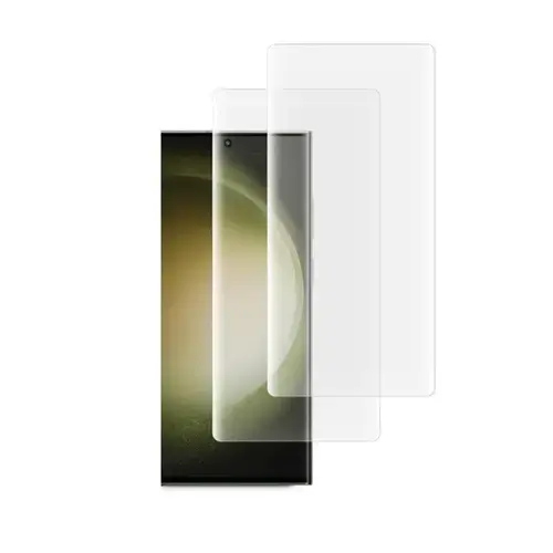 Set 2 folii sticla cu lampa UV Glastify UVTG compatibil cu Samsung Galaxy S23 Ultra (Transparent)