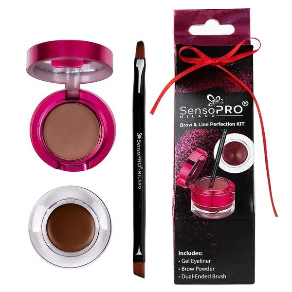 Set 2 in 1 Ochi & Sprancene SensoPRO Milano, Brown