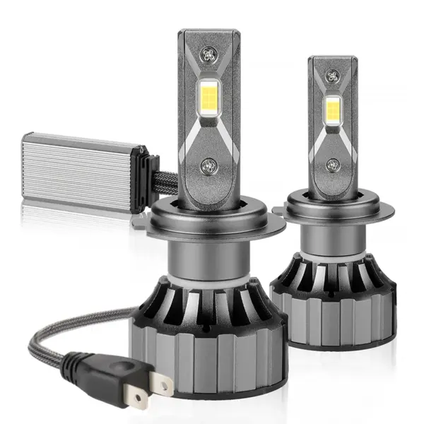 Set 2 Lampi H7 LED V20 30000 Canbus putere 120W temperatura 6000K lumina alba 12000lm / set