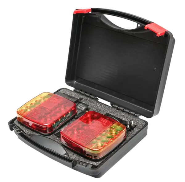 Set 2 lampi magnetice cu control wireless 12/24V 5 functii Pentru Remorca Magnetica Fara Fir