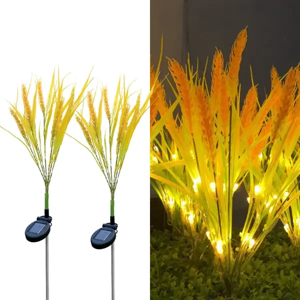 Set 2 Lampi Solare Decorative Spice de Grau 60cm IP66 LED Senzor Lumina