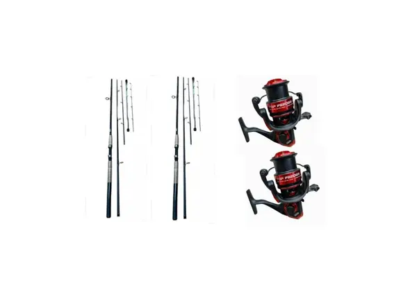 Set 2 Lansete Passion Accesorii pescuit > Nada si momeli 3,90m 120-180gr si 2 Mulinete Top Accesorii pescuit > Nada si momeli 5000
