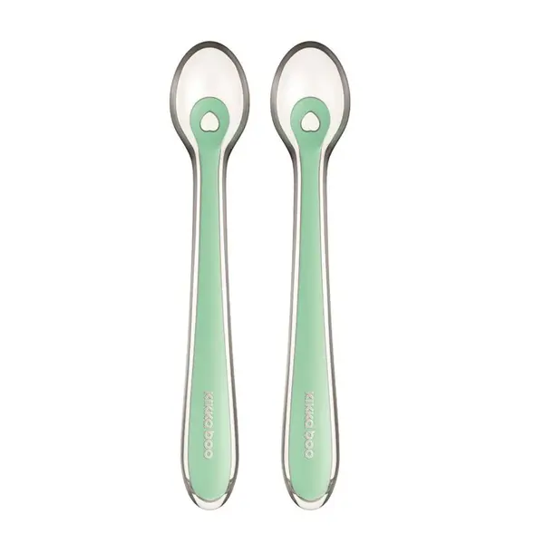 Set 2 linguri silicon cu cutie Kikka Boo Mint