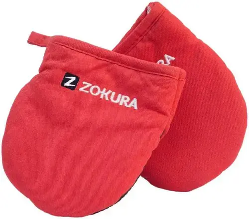 Set 2 manusi de bucatarie Zokura Z1012 (Rosu)