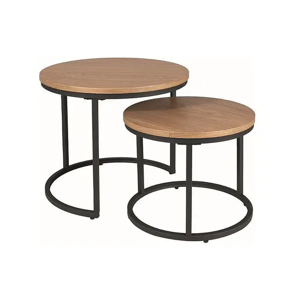 Set 2 masute de cafea MAROYNA Ø53/43CM - Default Title